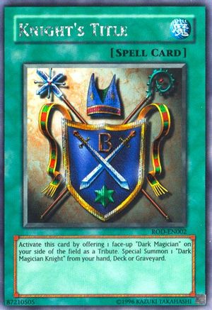 Image of Knight's Title (Reshef of Destruction) [ROD-EN002] Secret Rare