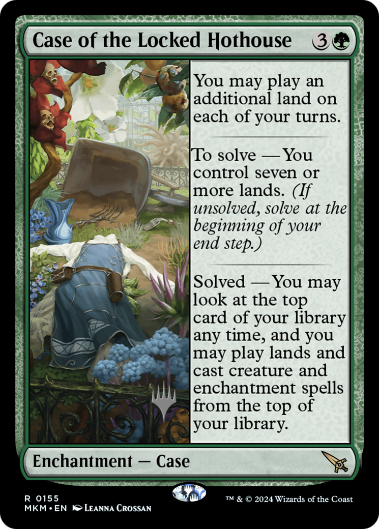 Image of Case of the Locked Hothouse (Promo Pack) [Murders at Karlov Manor Promos]