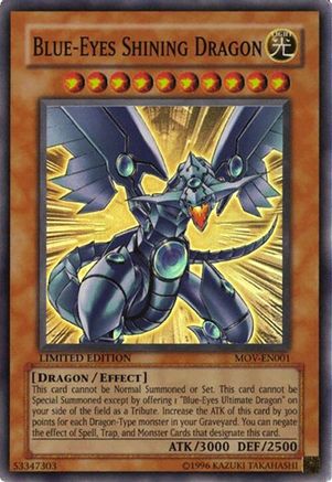 Image of Blue-Eyes Shining Dragon [MOV-EN001] Super Rare