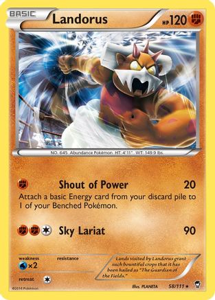Image of Landorus (58/111) (Theme Deck Exclusive) [XY: Furious Fists]