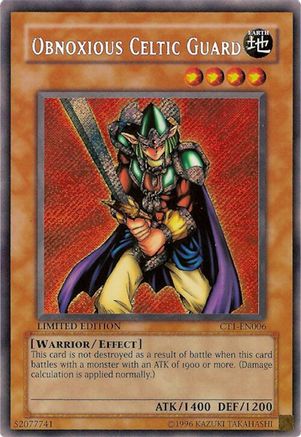 Image of Obnoxious Celtic Guard [CT1-EN006] Secret Rare