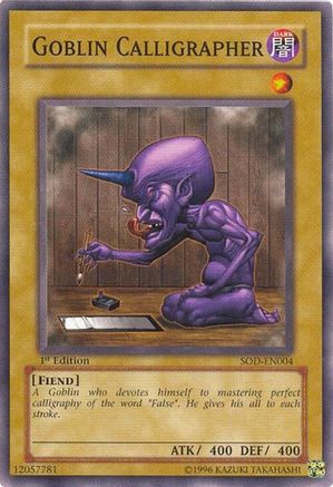 Image of Goblin Calligrapher [SOD-EN004] Common