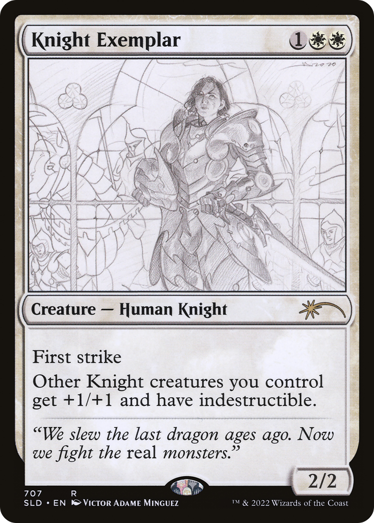 Image of Knight Exemplar (707) [Secret Lair Drop Series]