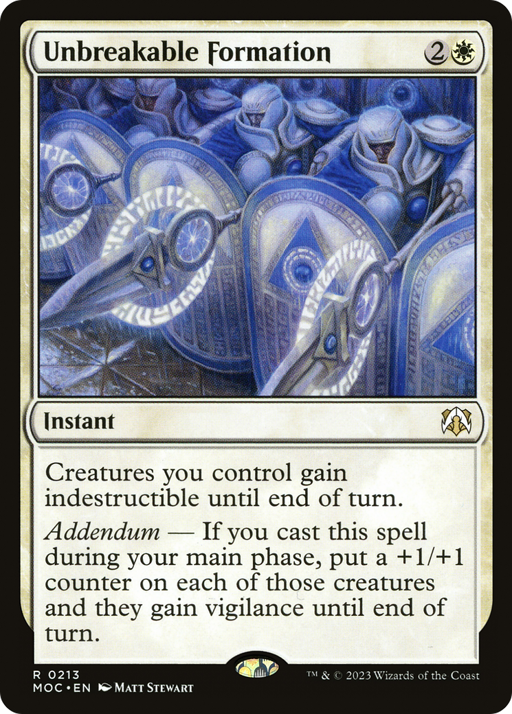 Image of Unbreakable Formation [March of the Machine Commander]