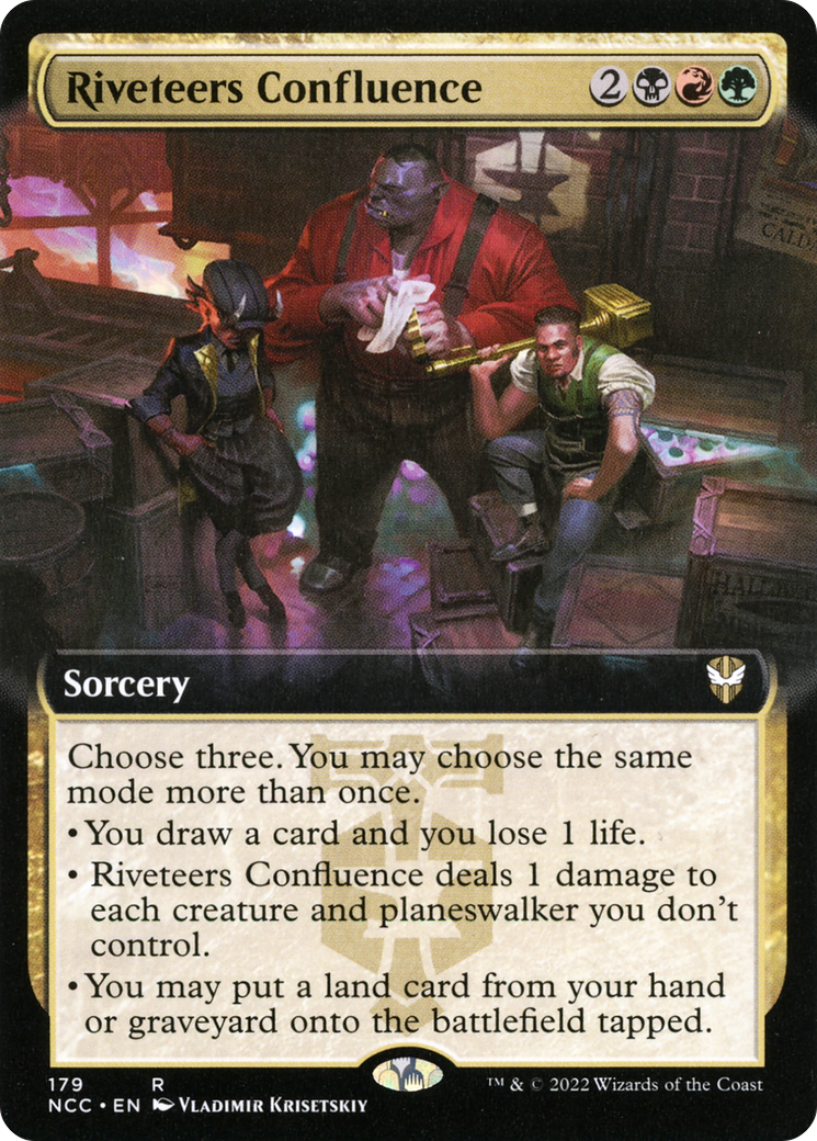 Image of Riveteers Confluence (Extended Art) [Streets of New Capenna Commander]