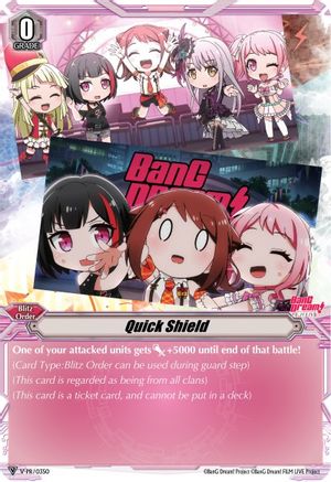Image of Quick Shield (BanG Dream!) (V-PR/0350) [V Promo Cards]