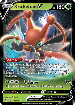 Image of Kricketune V (006/163) [Sword & Shield: Battle Styles]