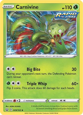 Image of Carnivine (009/163) [Sword & Shield: Battle Styles]