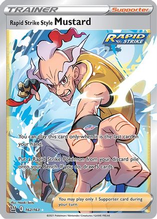 Image of Rapid Strike Style Mustard (162/163) [Sword & Shield: Battle Styles]
