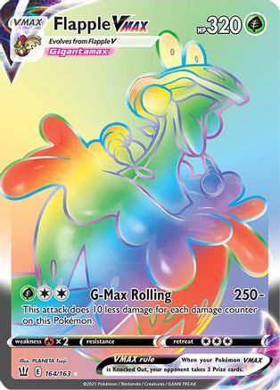 Image of Flapple VMAX (164/163) [Sword & Shield: Battle Styles]