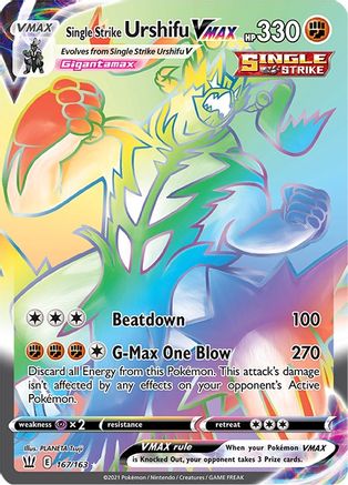 Image of Single Strike Urshifu VMAX (167/163) [Sword & Shield: Battle Styles]