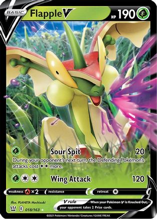 Image of Flapple V (018/163) [Sword & Shield: Battle Styles]
