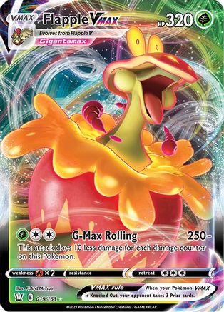Image of Flapple VMAX (019/163) [Sword & Shield: Battle Styles]
