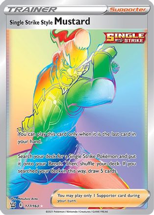 Image of Single Strike Style Mustard (177/163) [Sword & Shield: Battle Styles]