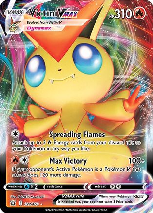 Image of Victini VMAX (022/163) [Sword & Shield: Battle Styles]