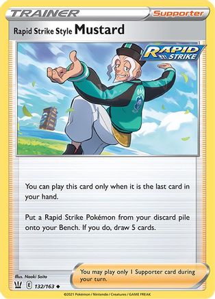 Image of Rapid Strike Style Mustard (132/163) [Sword & Shield: Battle Styles]
