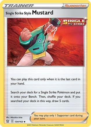 Image of Single Strike Style Mustard (134/163) [Sword & Shield: Battle Styles]
