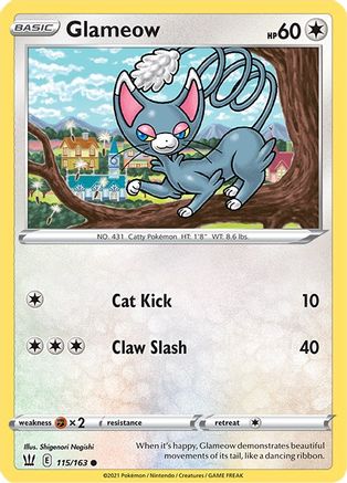 Image of Glameow (115/163) [Sword & Shield: Battle Styles]