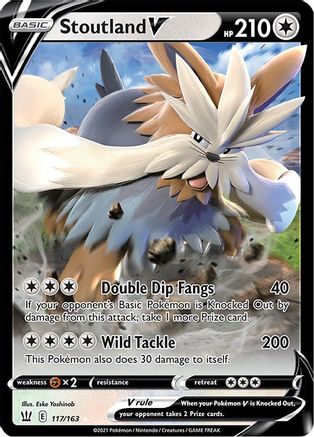 Image of Stoutland V (117/163) [Sword & Shield: Battle Styles]