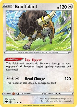 Image of Bouffalant (118/163) [Sword & Shield: Battle Styles]