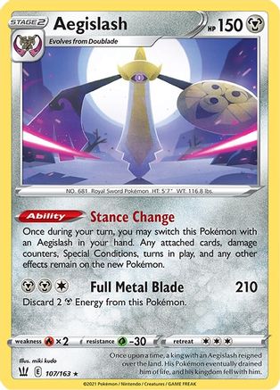 Image of Aegislash (107/163) (107/163) [Sword & Shield: Battle Styles]