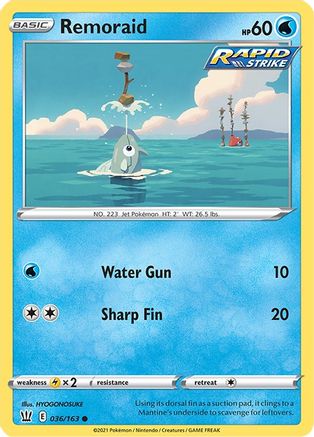 Image of Remoraid (036/163) [Sword & Shield: Battle Styles]