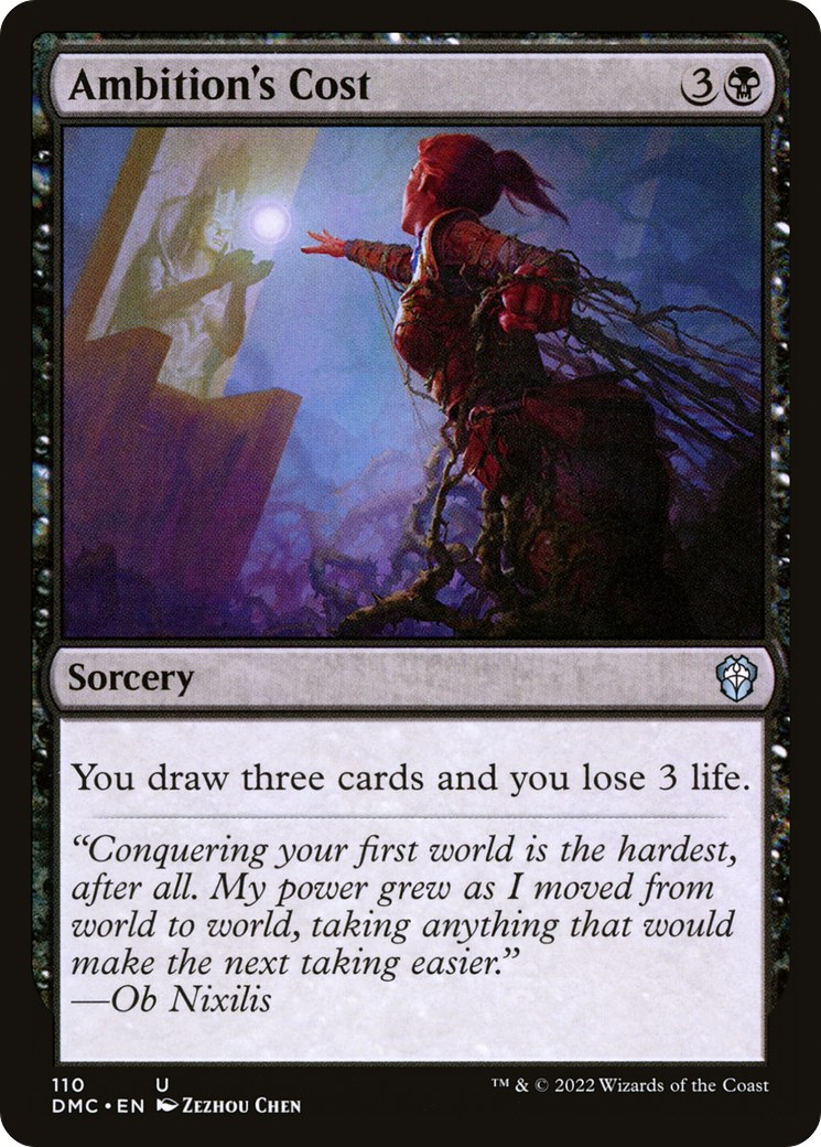 Image of Ambition's Cost [Dominaria United Commander]