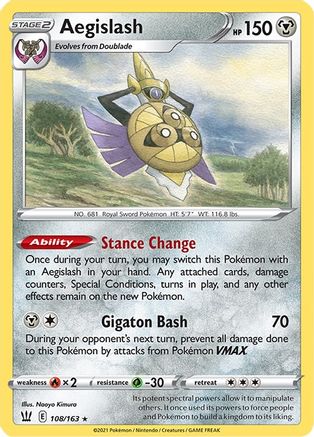 Image of Aegislash (108/163) [Sword & Shield: Battle Styles]