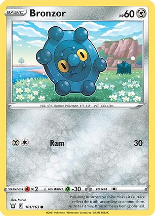Image of Bronzor (101/163) [Sword & Shield: Battle Styles]