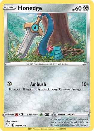Image of Honedge (105/163) [Sword & Shield: Battle Styles]