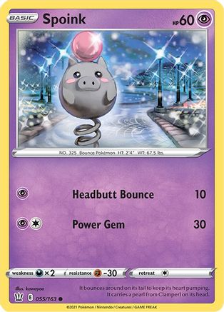 Image of Spoink (055/163) [Sword & Shield: Battle Styles]