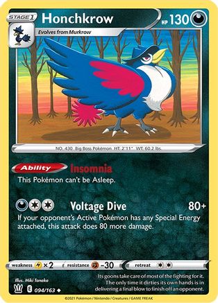 Image of Honchkrow (094/163) [Sword & Shield: Battle Styles]