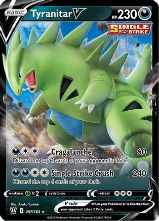 Image of Tyranitar V (097/163) [Sword & Shield: Battle Styles]