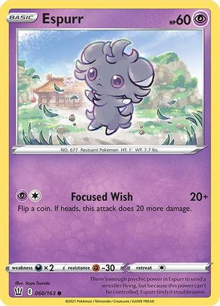 Image of Espurr (060/163) [Sword & Shield: Battle Styles]