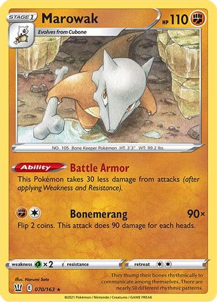 Image of Marowak (070/163) [Sword & Shield: Battle Styles]
