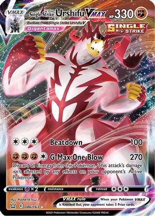 Image of Single Strike Urshifu VMAX (086/163) [Sword & Shield: Battle Styles]