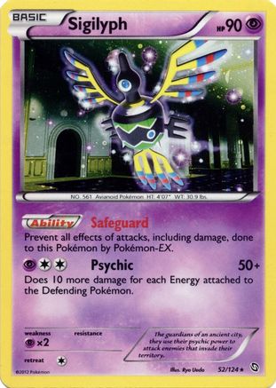 Image of Sigilyph (52/124) (Cosmos Holo) [Black & White: Dragons Exalted]