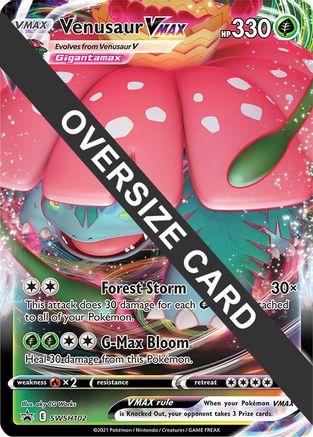 Image of Venusaur VMAX (SWSH102) (Jumbo Card) [Sword & Shield: Black Star Promos]
