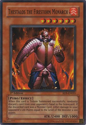 Image of Thestalos the Firestorm Monarch [RDS-EN021] Super Rare