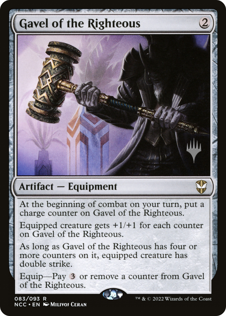 Image of Gavel of the Righteous (Promo Pack) [Streets of New Capenna Commander Promos]