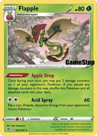 Image of Flapple (022/192) (GameStop Exclusive) [Sword & Shield: Rebel Clash]