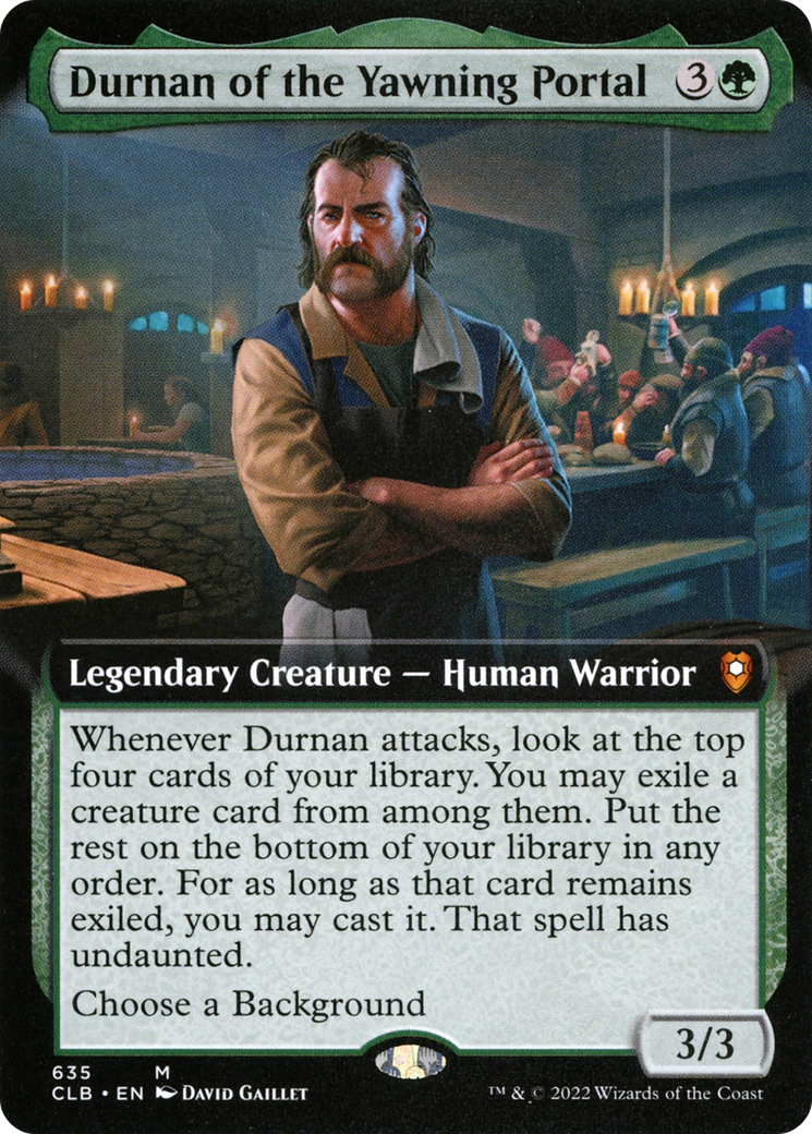 Image of Durnan of the Yawning Portal (Extended Art) [Commander Legends: Battle for Baldur's Gate]