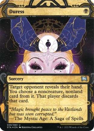 Image of Duress (Foil Etched) [Strixhaven: School of Mages Mystical Archive]