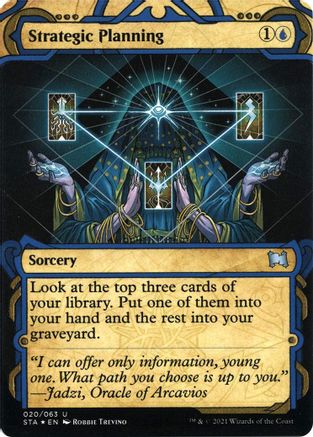 Image of Strategic Planning (Foil Etched) [Strixhaven: School of Mages Mystical Archive]