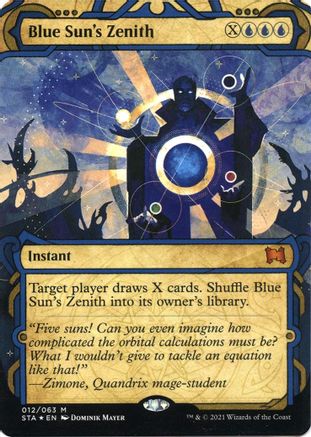 Image of Blue Sun's Zenith (Foil Etched) [Strixhaven: School of Mages Mystical Archive]