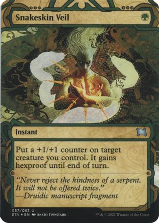 Image of Snakeskin Veil (Foil Etched) [Strixhaven: School of Mages Mystical Archive]