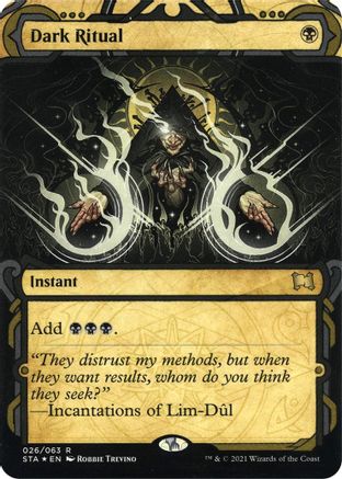 Image of Dark Ritual (Foil Etched) [Strixhaven: School of Mages Mystical Archive]