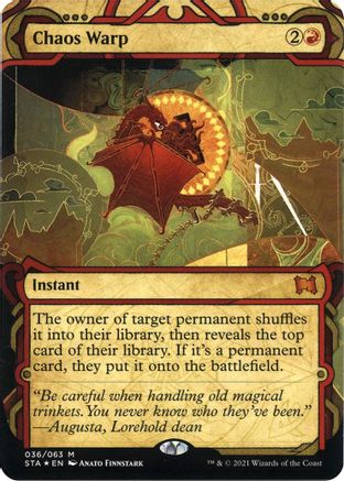 Image of Chaos Warp (Foil Etched) [Strixhaven: School of Mages Mystical Archive]