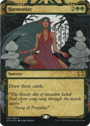 Image of Harmonize (Foil Etched) [Strixhaven: School of Mages Mystical Archive]