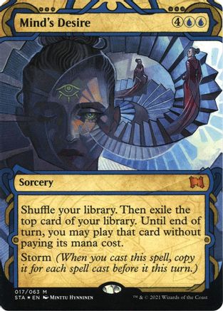 Image of Mind's Desire (Foil Etched) [Strixhaven: School of Mages Mystical Archive]